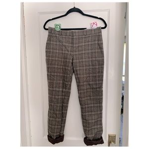 Banana Republic plaid pants